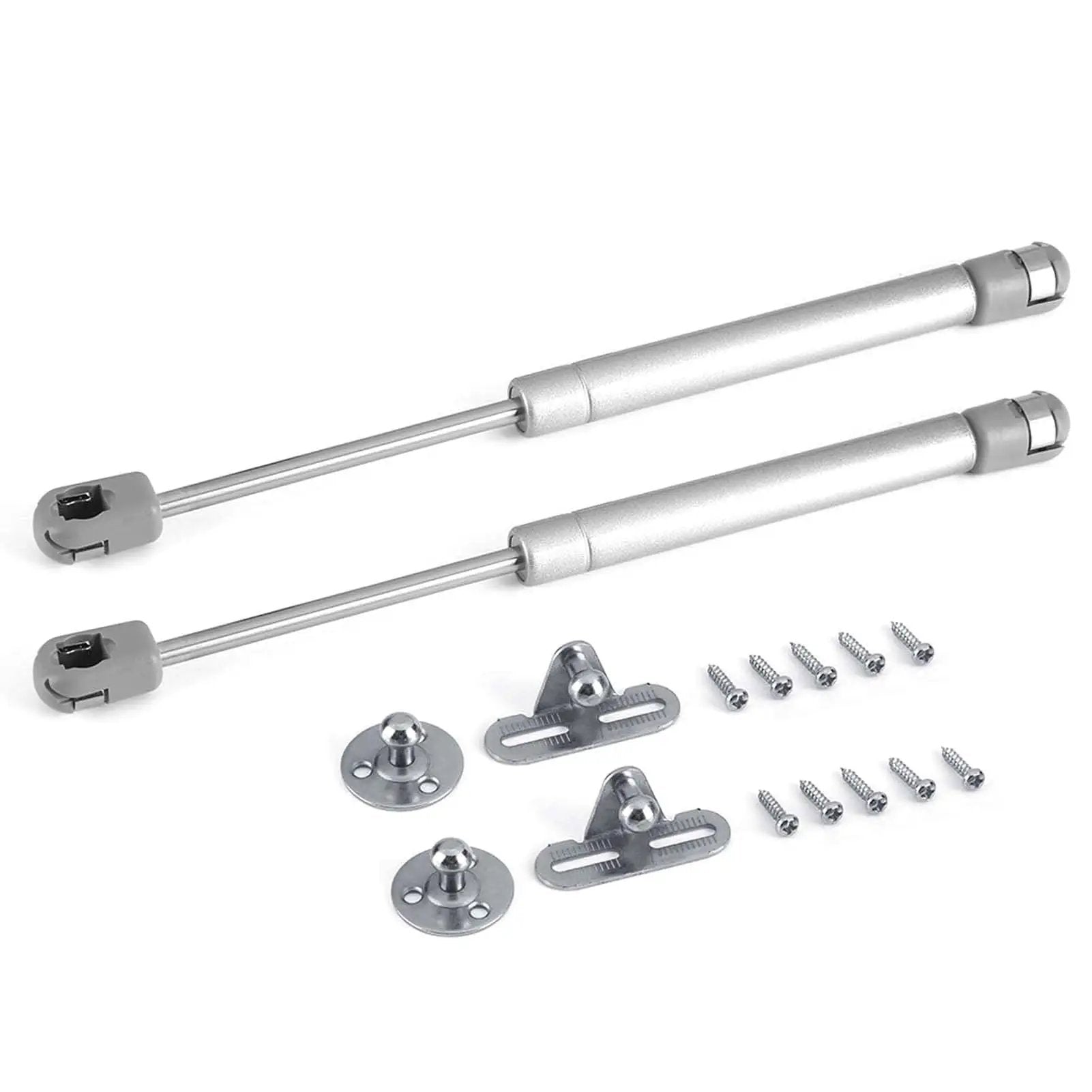 Soft Close Gas Stay Hinges for Cabinets and Storage Boxes, 2 Pack, 150N Lift Support With Thick Zinc Alloy Connector, Kitchen Cabinet Hardware