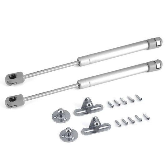 Soft Close Gas Stay Hinges for Cabinets and Storage Boxes, 2 Pack, 150N Lift Support With Thick Zinc Alloy Connector, Kitchen Cabinet Hardware