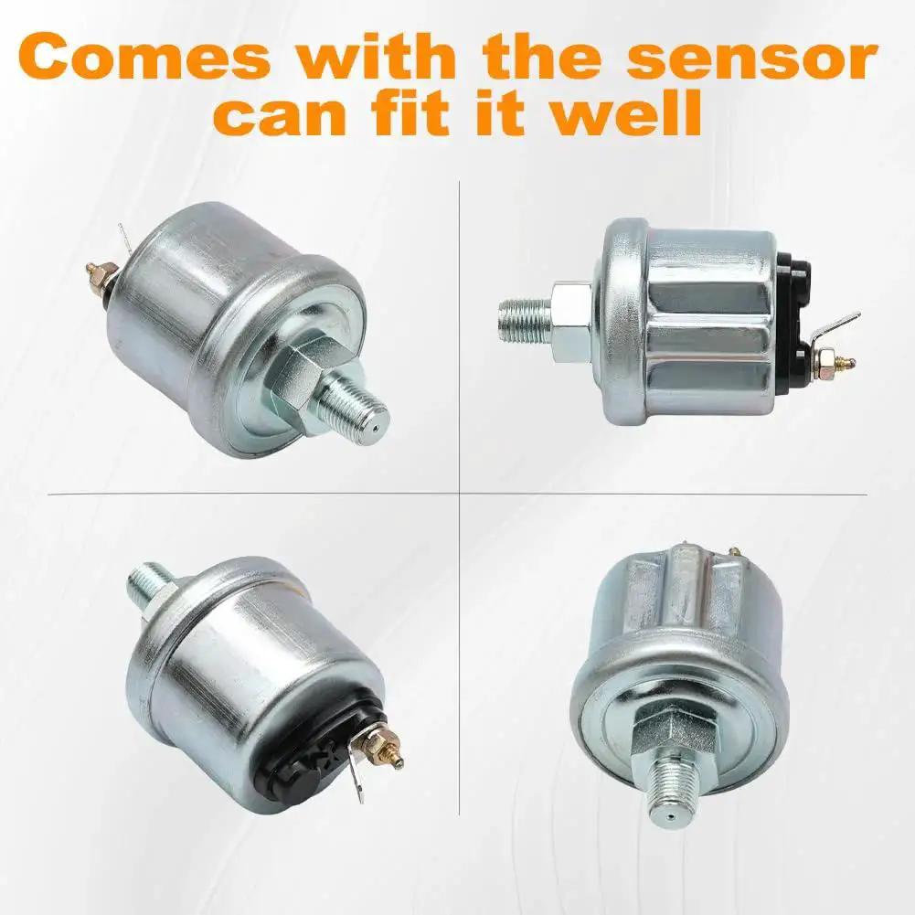 NPT one eighth inch sensor for 2 Inch Oil Pressure Gauge Kit 0 To 150 PSI For Boats Cars Trucks And Marine Vehicles 12V DC