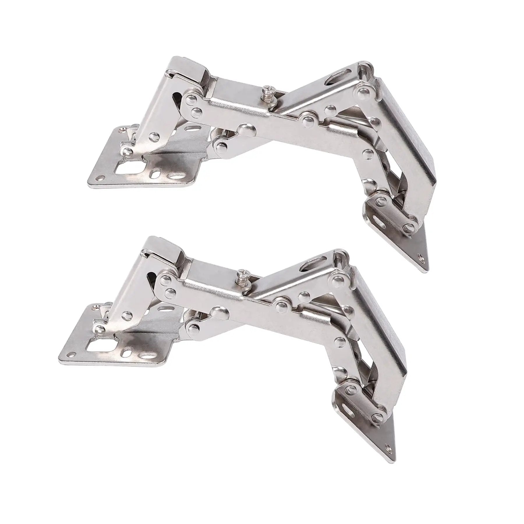 Two Pack 170 Degree Soft Close Cabinet Hinge Set Hydraulic Frameless Door Hinges Adjustable Mounting For Cabinets Cupboards Wardrobes No Slot Required Easy Install Rust Resistant Stainless Steel