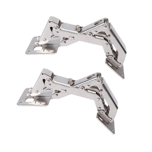 Two Pack 170 Degree Soft Close Cabinet Hinge Set Hydraulic Frameless Door Hinges Adjustable Mounting For Cabinets Cupboards Wardrobes No Slot Required Easy Install Rust Resistant Stainless Steel
