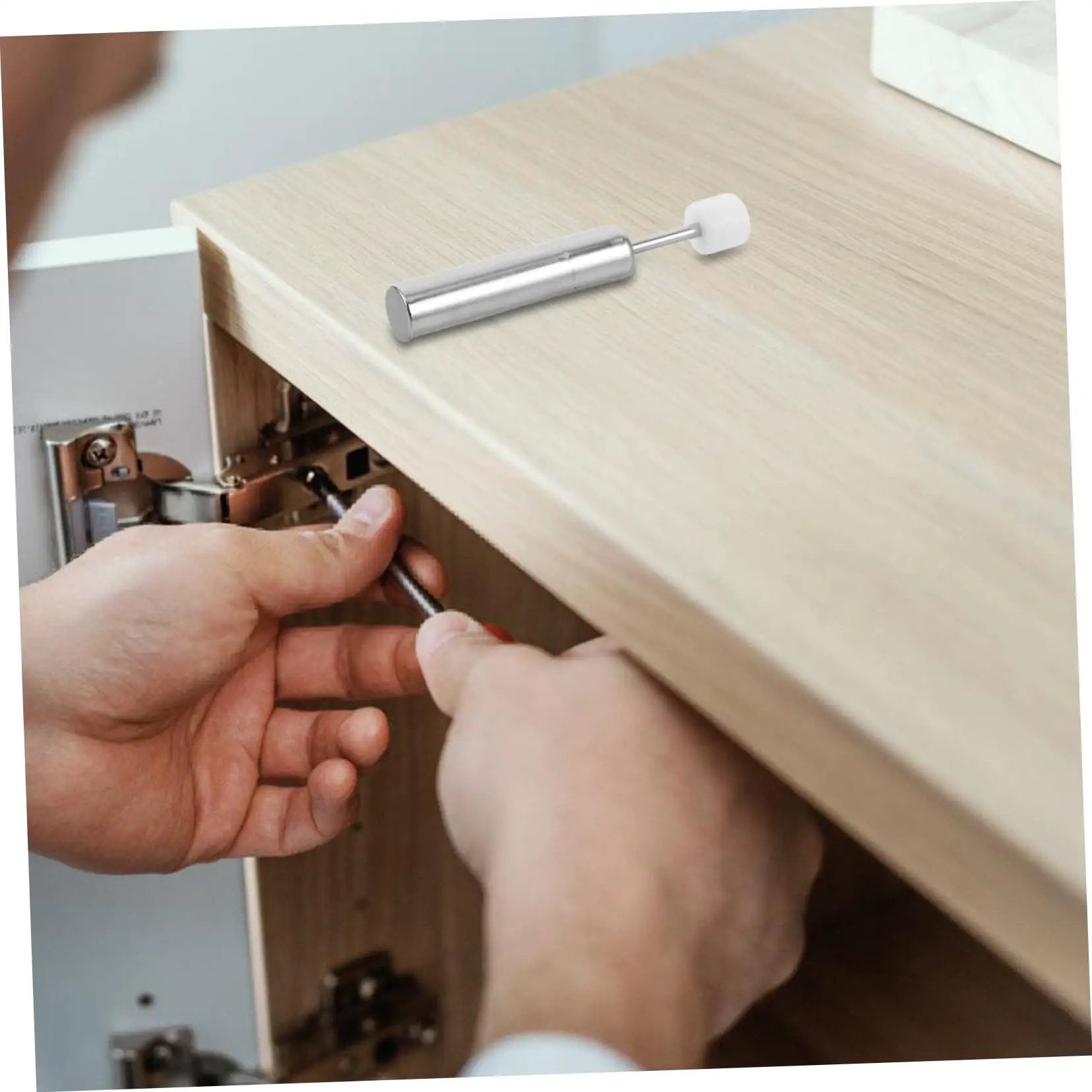 Installing Hydraulic Silent Close Buffer Kit For Cabinet Doors 5Pcs Soft Close Dampers, Noise Reduction, Easy Install