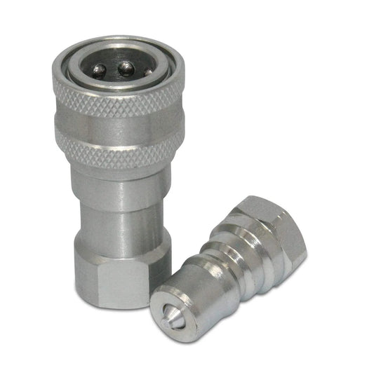 Replacement Hydraulic Quick Coupler Set for Kubota Machines One Quarter Inch NPT Male and Female Couplers Direct Fit