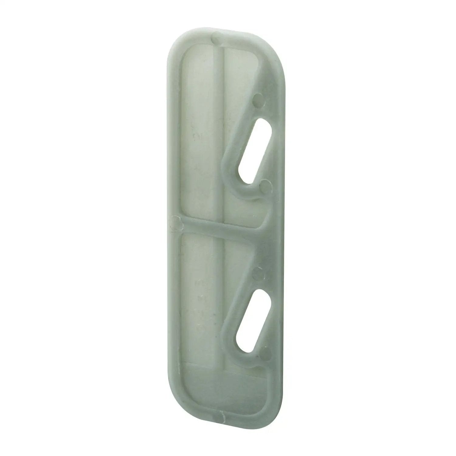 Gray plastic Screen Door Shim Plate 1/8 Inch Thick 7/8 Inch Wide 2-5/8 Inch Tall for spring loaded strike plates.