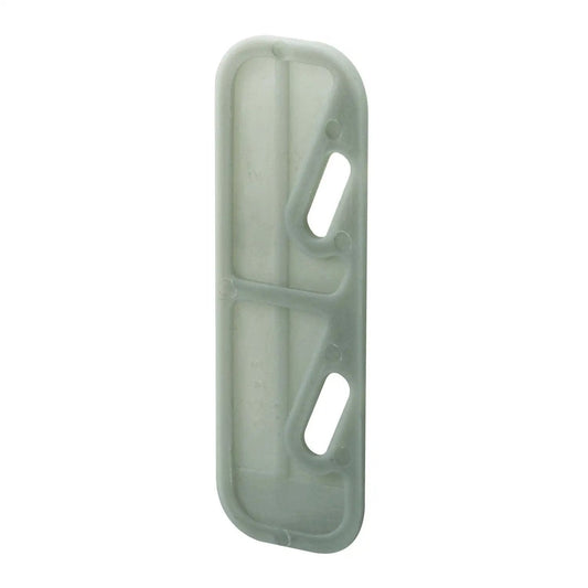 Gray plastic Screen Door Shim Plate 1/8 Inch Thick 7/8 Inch Wide 2-5/8 Inch Tall for spring loaded strike plates.