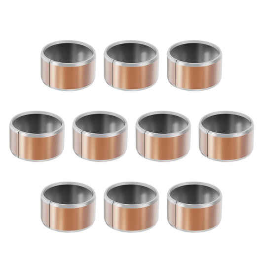 10 Pcs Sleeve Bearings 8mm Bore 10mm OD 5mm Length Oilless Sintered Bronze Bushings For Industrial Machinery And Sliding Parts With Precise 8mm Shaft Fit Durable Low Friction