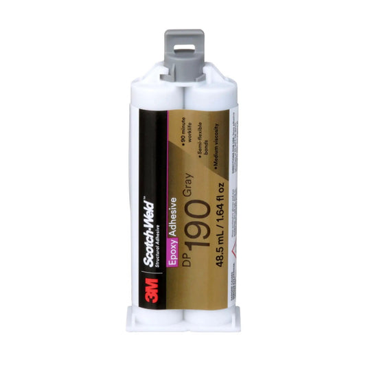 DP190 Gray Epoxy Adhesive Duo-Pak 48.5 mL For Metals Ceramics Wood Glass And Plastics High Shear And Peel Strength Bonding cartridge