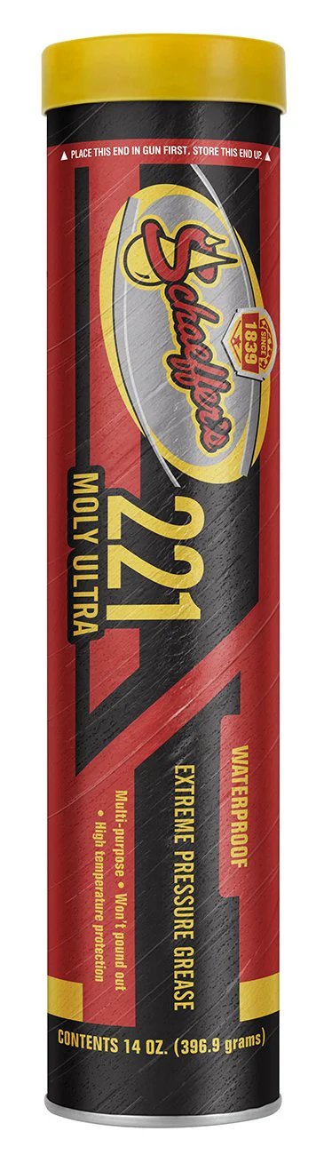 Moly Ultra Grease NLGI 2 14 Oz High Pressure Moly Bearing Grease For Heavy Machinery Seals Out Contaminants And Moisture Will Not Pound Out Or Wash Off Hand Pumpable In Extreme Temperatures By Schaeffer Manufacturing Co.