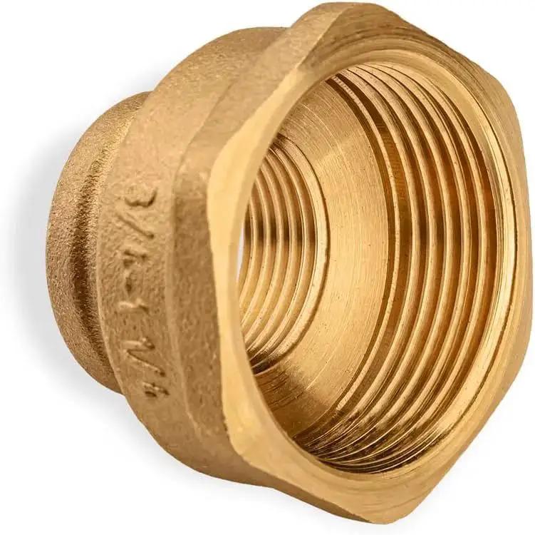 Brass Pipe Fitting Reducing Coupling Three Quarters Inch Female To One And One Quarter Inch Female Bushing Reducer for Plumbing