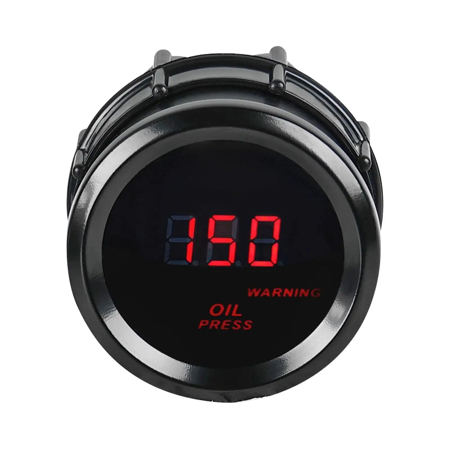 2 Inch Oil Pressure Gauge 0 to 150 PSI DC 12V Gauge Kit for Car Truck Marine Vehicle with 52mm Dial and Red Night LED Backlight