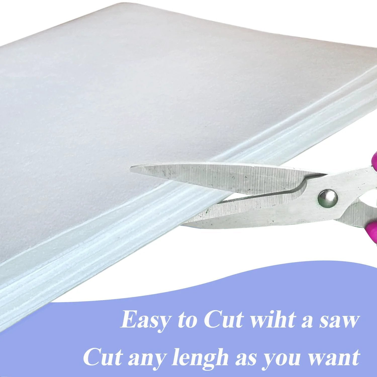 Ceramic Fiber Paper For Kilns And Furnaces, 24 X 33 X 0.08 In White, 3 Pack, being cut easily with scissors