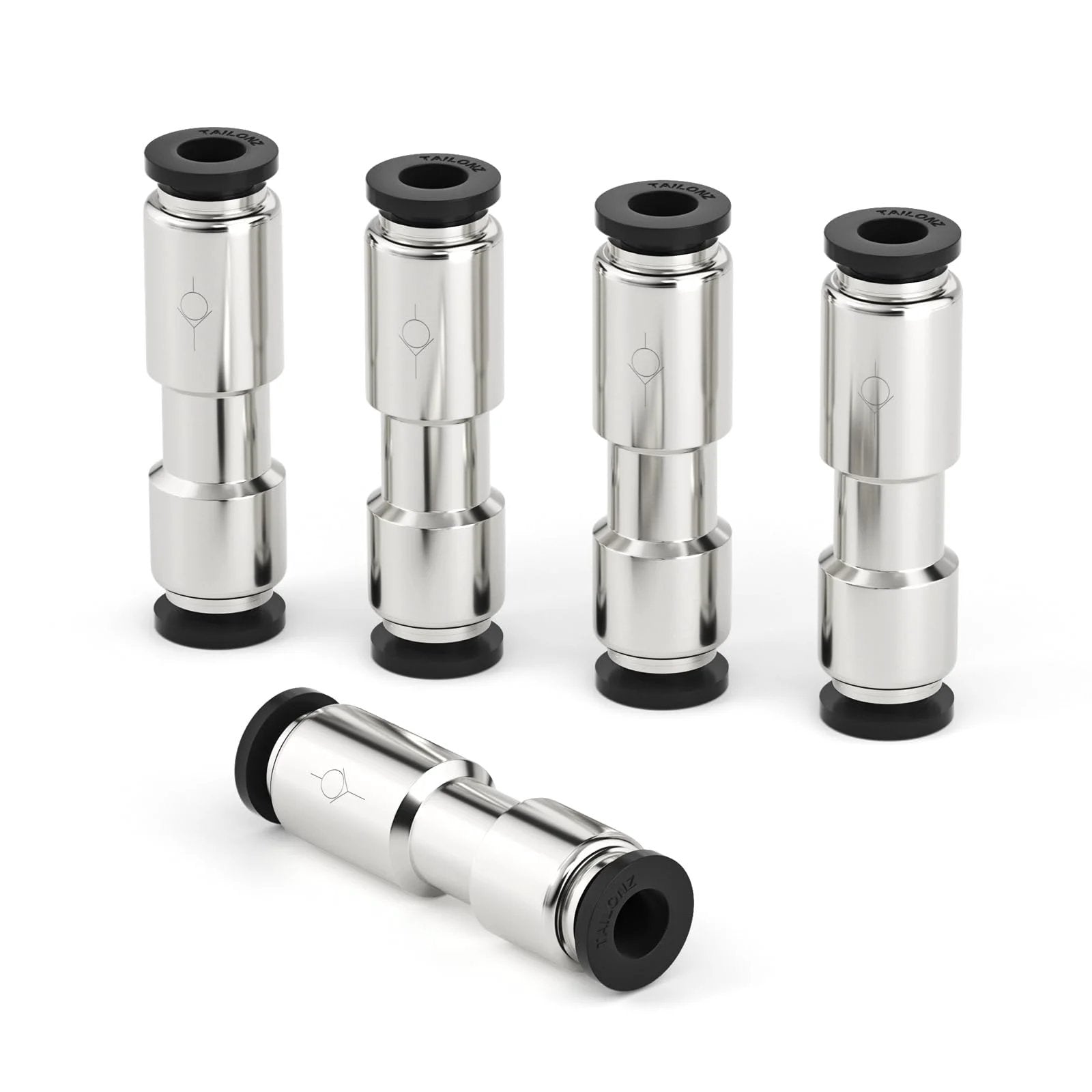 Heavy Duty Pneumatic Quarter Inch Nickel Plated Copper Quick Plug One Way Check Valve For Air Lines CVPU 5 Pack
