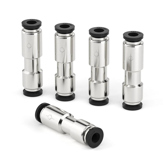 Heavy Duty Pneumatic Quarter Inch Nickel Plated Copper Quick Plug One Way Check Valve For Air Lines CVPU 5 Pack