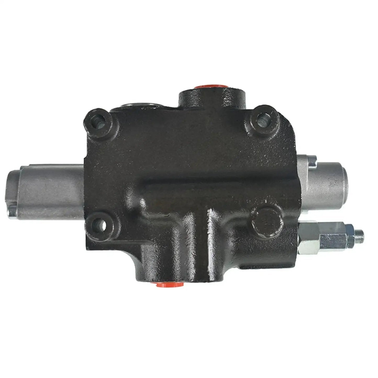 Heavy Duty 1 Spool Hydraulic Directional Control Valve 21 GPM 3600 PSI SAE Ports Double Acting Spring Return black cast iron