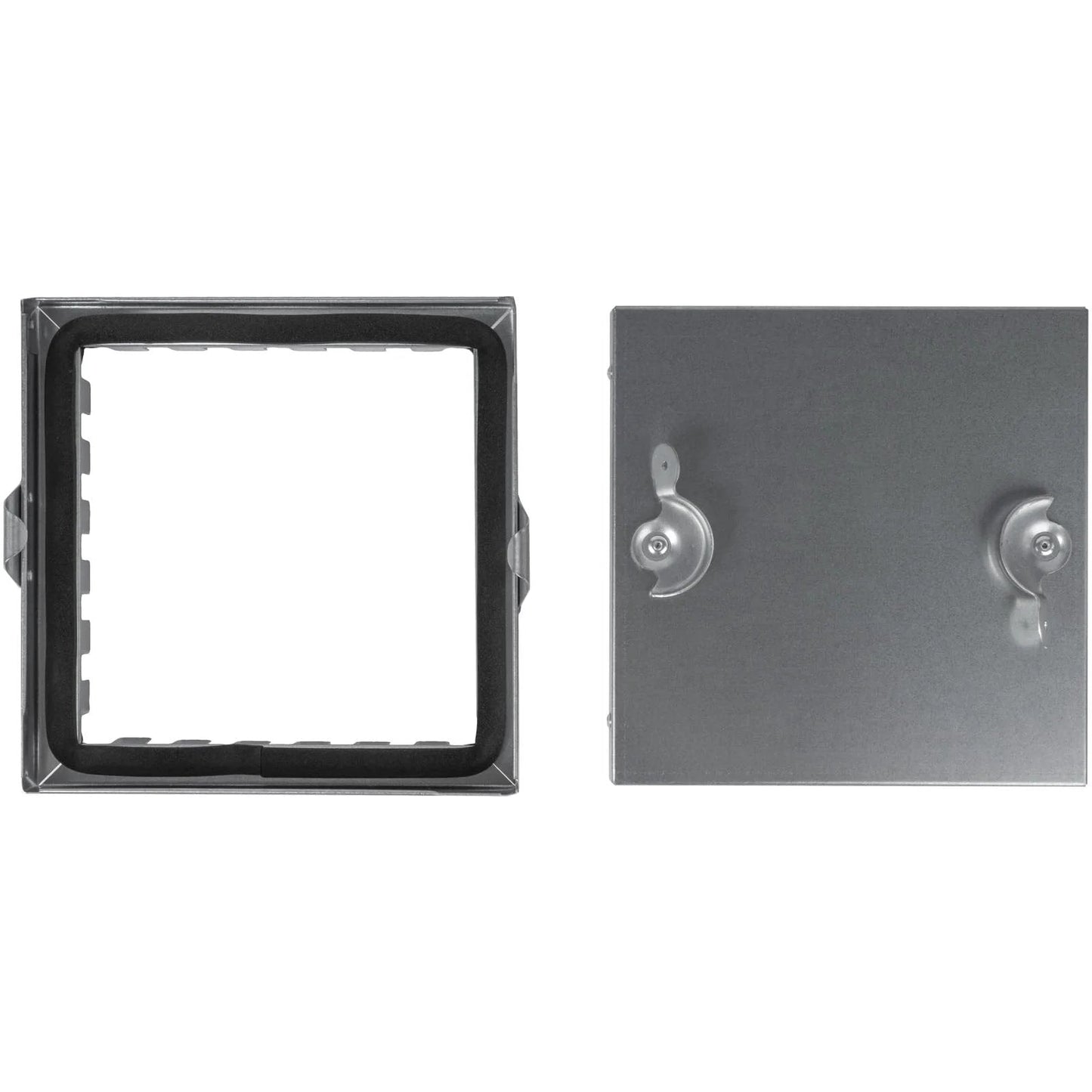 8 X 8 Inch Galvanized Steel Duct Access Door With Airtight Insulation For Crawl Space, Hinged Two Clasp Lock, Easy Install HVAC Panel