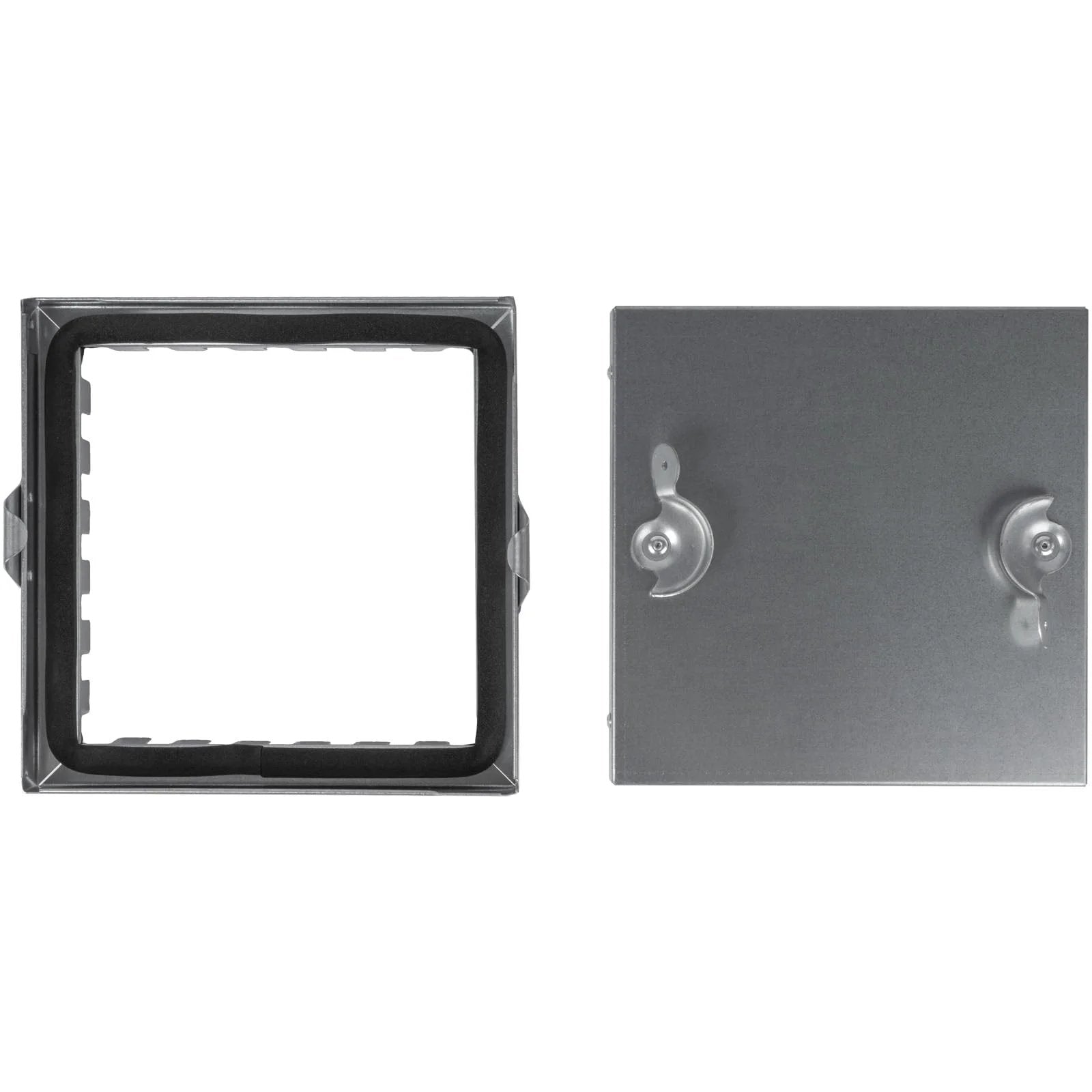 8 X 8 Inch Galvanized Steel Duct Access Door With Airtight Insulation For Crawl Space, Hinged Two Clasp Lock, Easy Install HVAC Panel