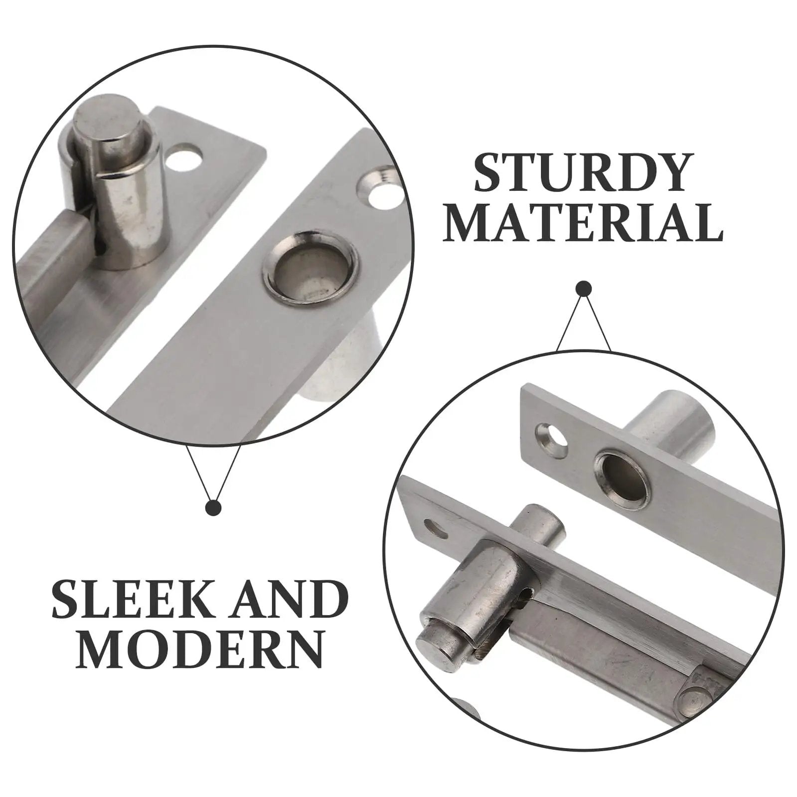 Close-up of Hidden Self Closing Stainless Steel Door Hinges with Dual Swing Pivot and Concealed Hardware, sturdy and modern design.