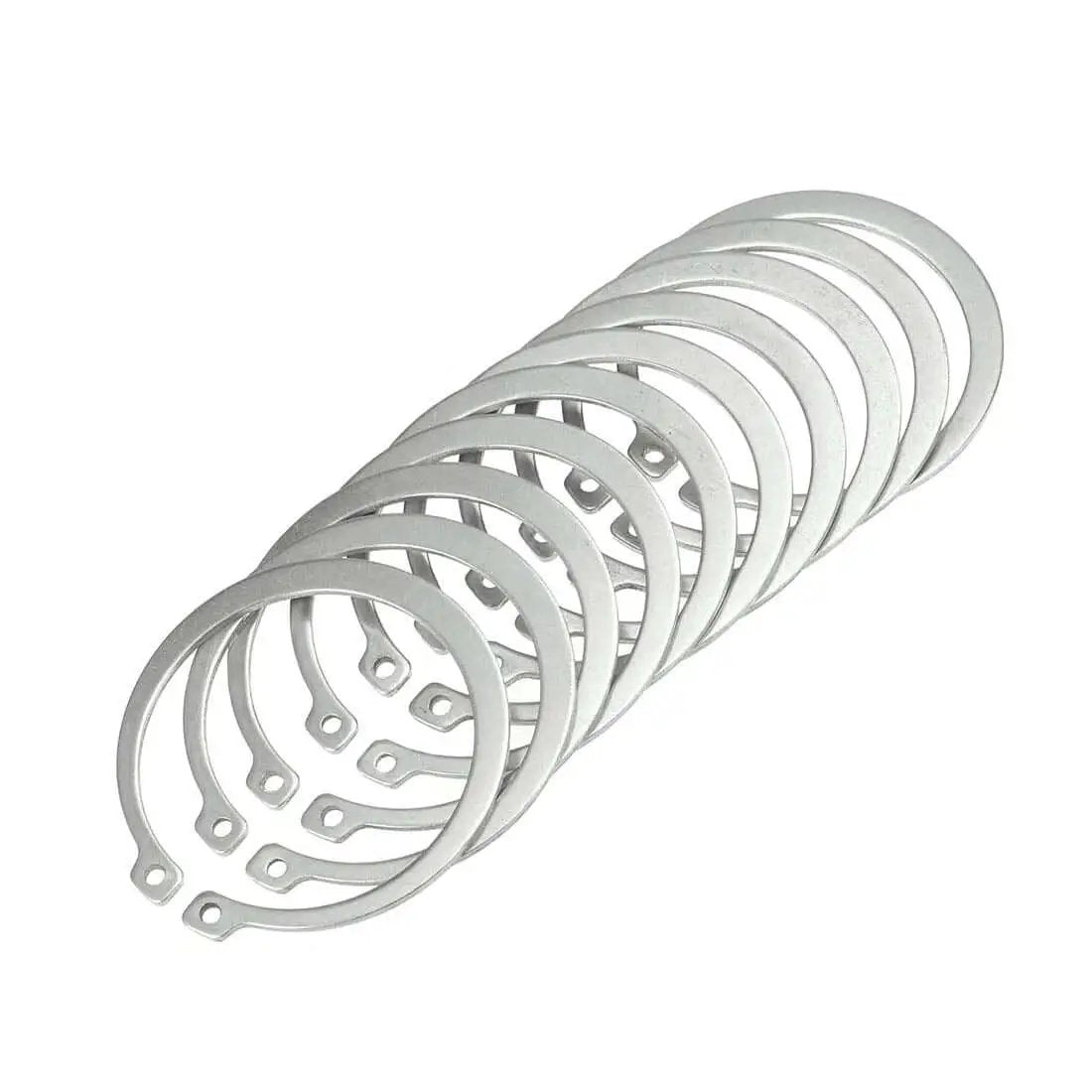 65mm External Circlips C Clip Retaining Rings 304 Stainless Steel Set Of 10 for Shafts and Machinery Secure Parts in Machined Grooves
