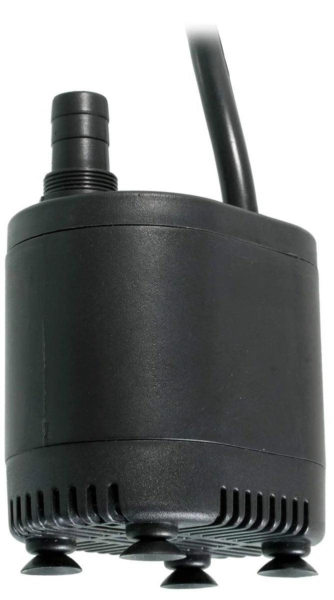 Grow Flow Submersible Pump 251 GPH for 25 Gallon Reservoirs, Bottom Draw, oil-free environmentally safe design
