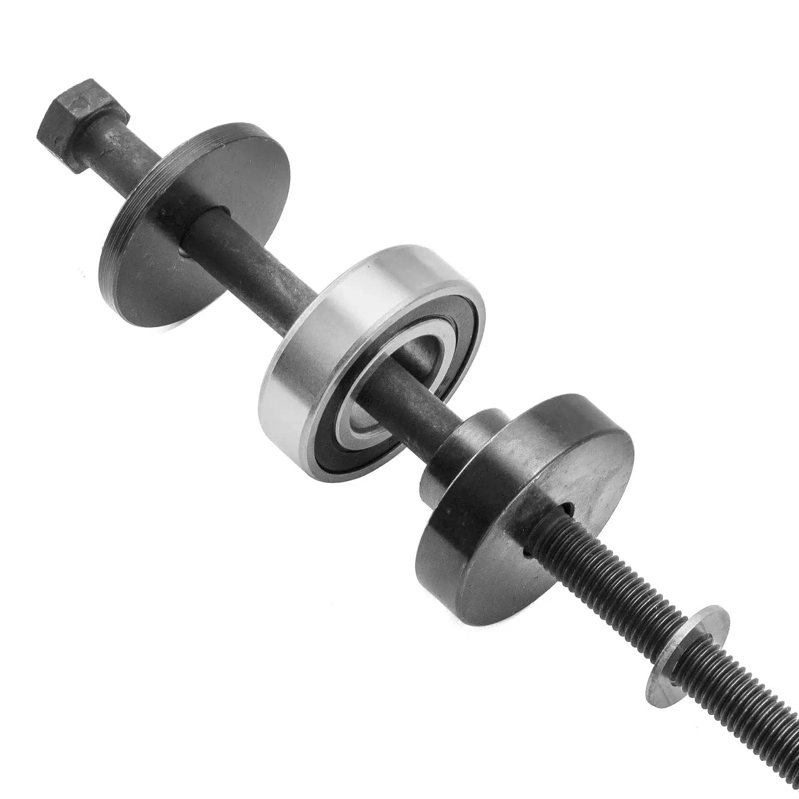Close-up of Motorcycle Wheel Bearing Removal And Installation Kit For Harley-Davidson Three Quarters Inch, 1 Inch, And 25mm Bearings