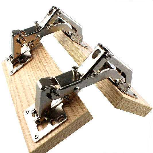 170 Degree Frameless Cabinet Door Hinges With Hidden Hydraulic Soft Closing And Adjustable Mounting Stainless Steel Full Coverage Pair For American And European Style Cabinets Wardrobes Bookcases And More