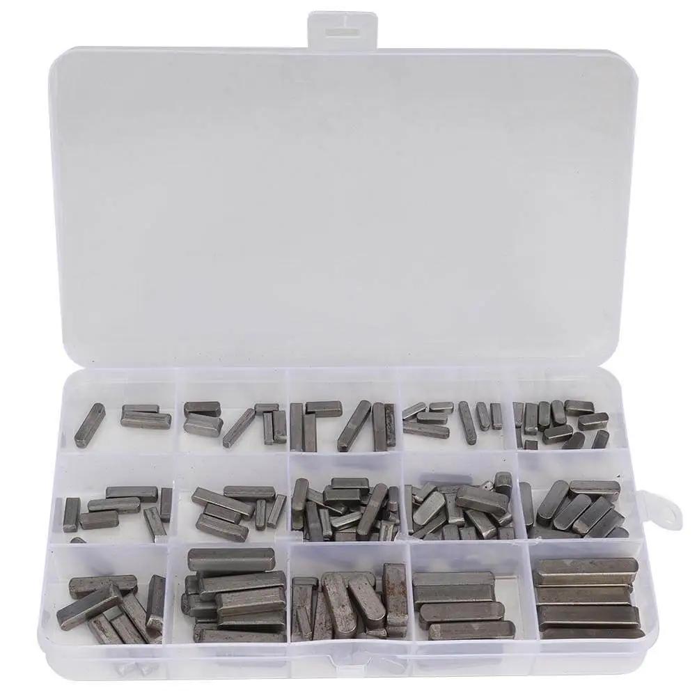 Woodruff Key Set 140 Piece Pro Grade Stainless Steel Keyway Assortment For Shaft Fastening 12mm 16mm 20mm 25mm Parallel Drive Keys