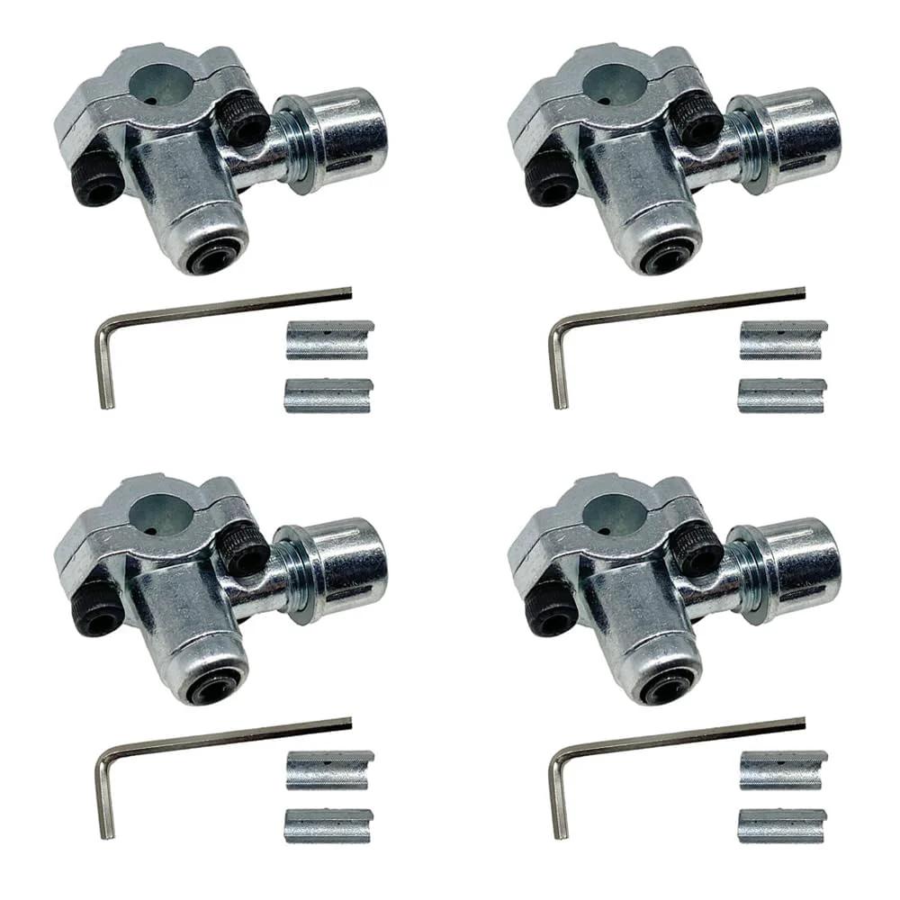 Bullet Piercing Valve Kit For HVAC Line Tap 3 In 1 Access, 4 Pack, showing corrosion-resistant metal valves and tools