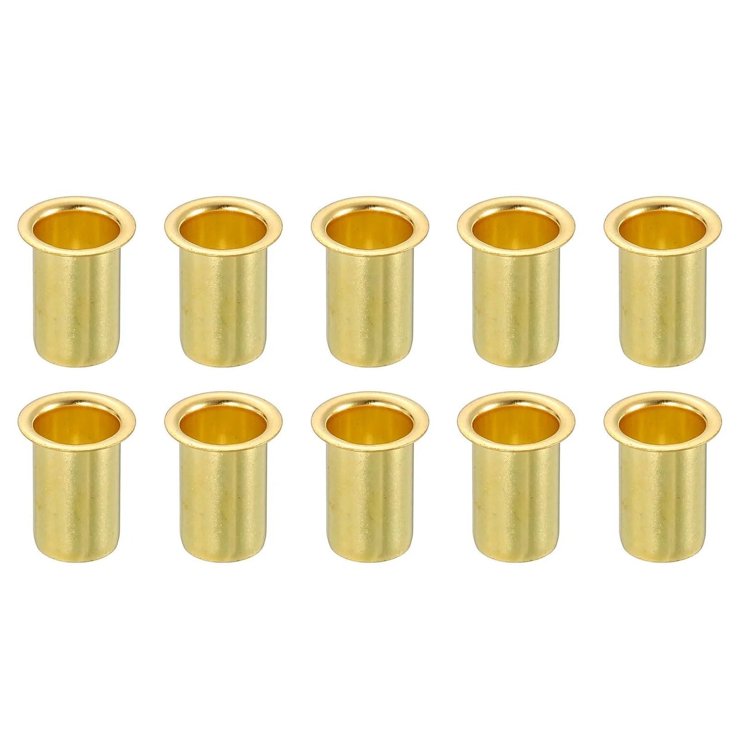 10 Pack Brass Tube Compression Fittings For Nine Millimeter ID Tubing Three Eighths Inch With Sleeve Ferrules Insert Sleeve Water Oil Air Pipe Plumbing Durable Brass Construction For Leakproof Fit And Long Lasting Performance In Water Oil And Air Lines