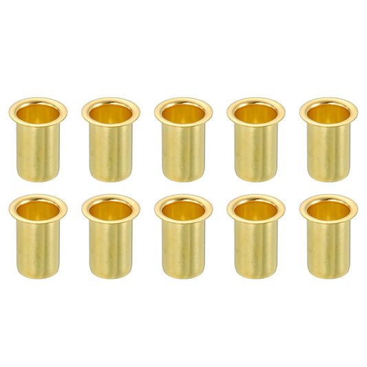 10 Pack Brass Tube Compression Fittings For Nine Millimeter ID Tubing Three Eighths Inch With Sleeve Ferrules Insert Sleeve Water Oil Air Pipe Plumbing Durable Brass Construction For Leakproof Fit And Long Lasting Performance In Water Oil And Air Lines