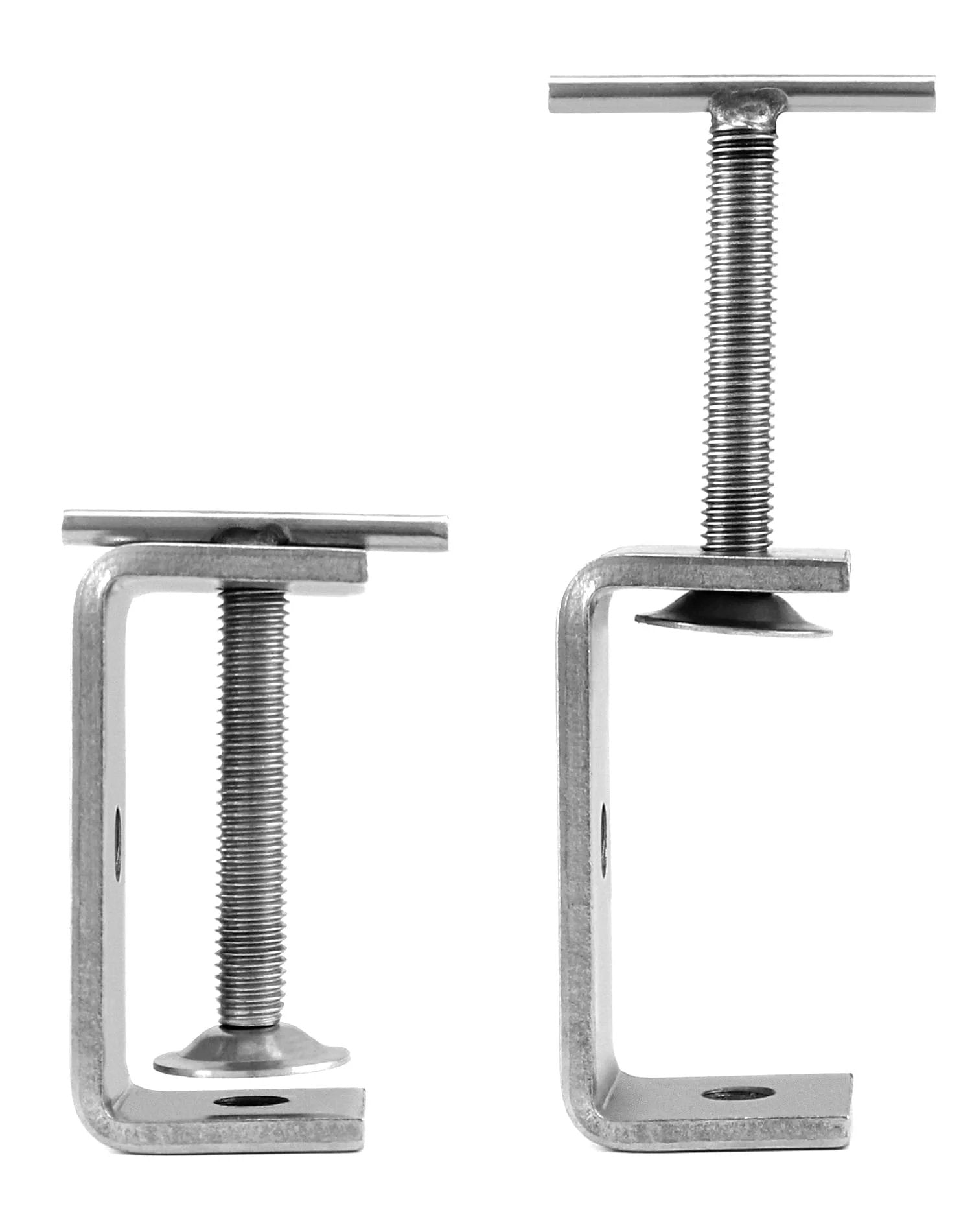 Heavy Duty Stainless Steel C Clamp Set Two Pack For Home Improvement And Auto Repair Hand Twist Tiger Clamp Style Two By QWORK