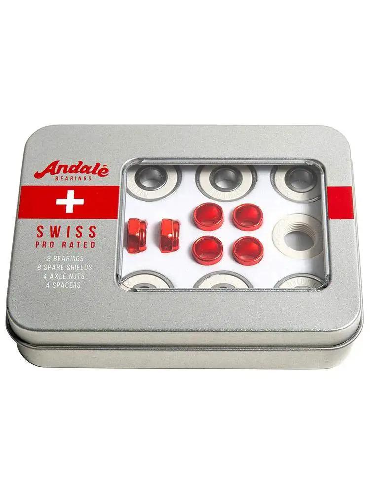 High Performance Swiss Bearing Kit With Eight Precision Bearings Eight Shields Four Spacers And Four Axle Nuts For Smooth Fast Rides
