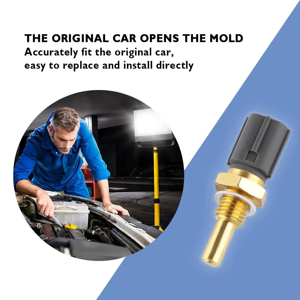 Engine Coolant Temperature Sensor For Cars And Trucks OEM 89422-20010 89422-35010 13650-51G10 shown with mechanic.