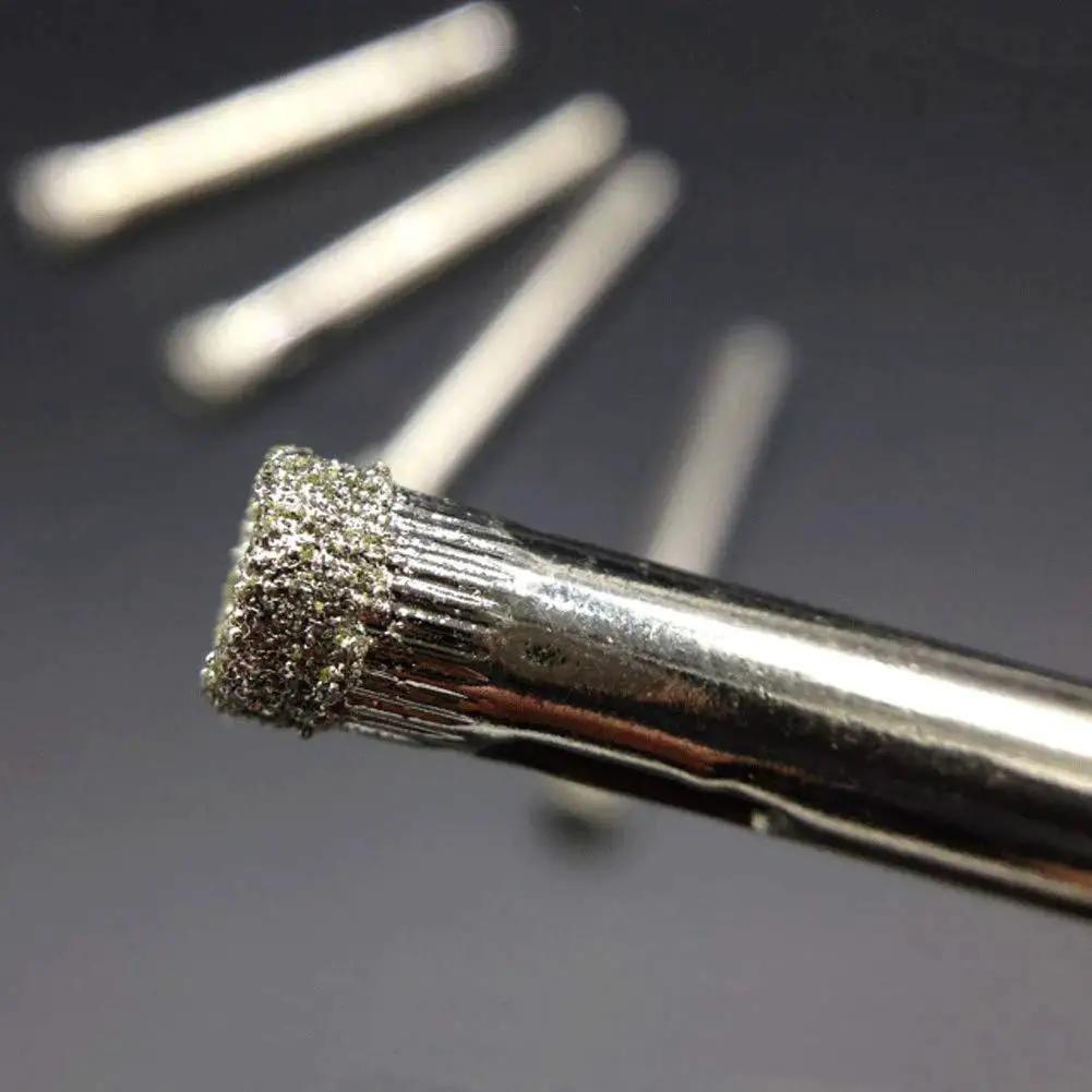 Close-up of diamond-coated drill bit from Diamond Hole Saw Kit For Plant Pots 15 Piece Set Easy To Use Drills Clean Drainage Holes