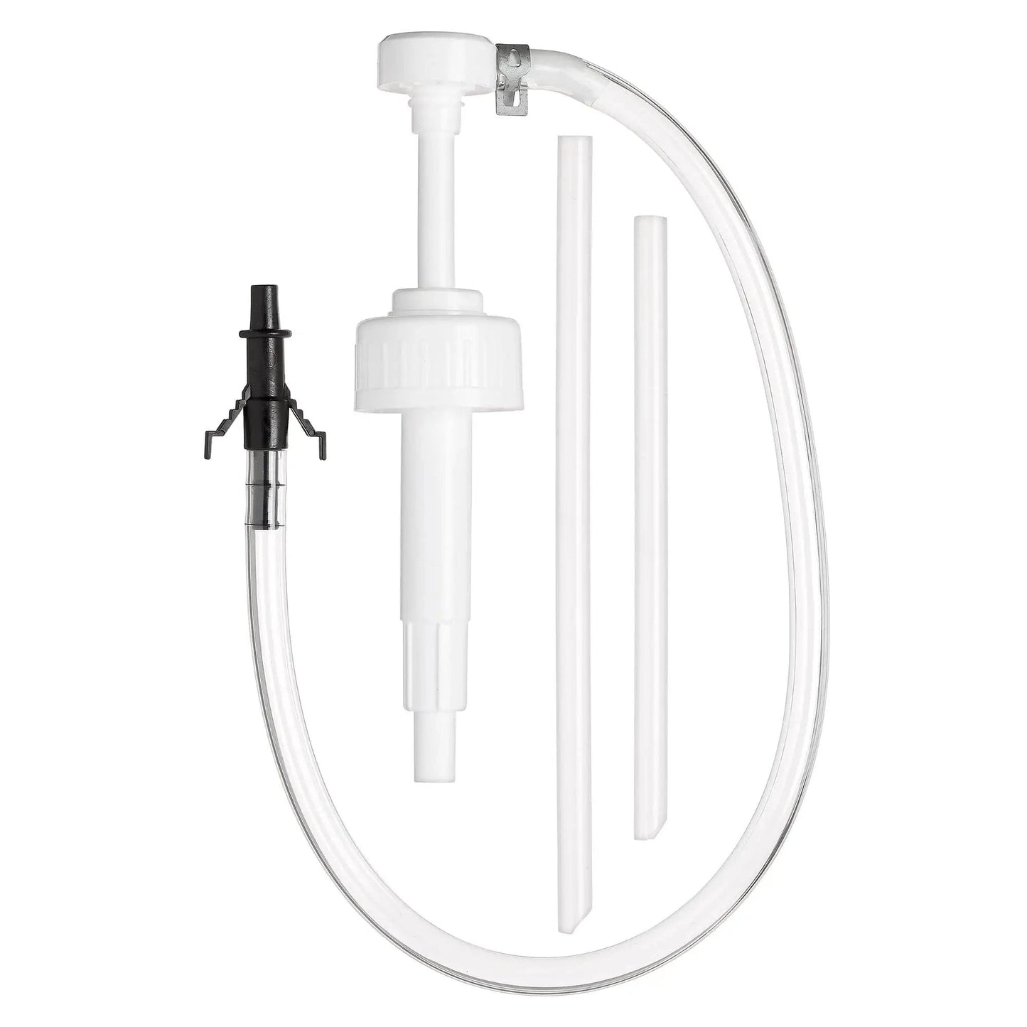 Wide Mouth Fluid Pump With 38mm Cap 8cc Stroke 17in Tube And 3rd Hand Adapter components on display
