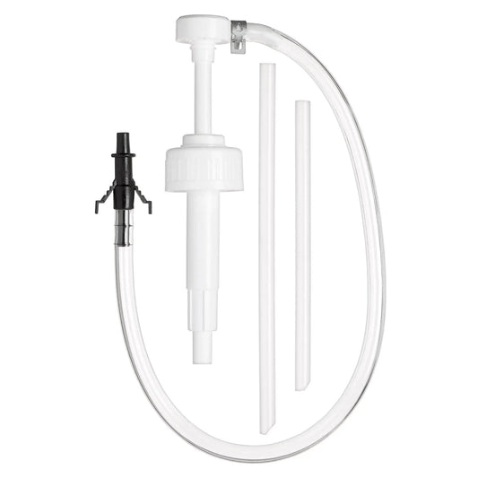Wide Mouth Fluid Pump With 38mm Cap 8cc Stroke 17in Tube And 3rd Hand Adapter components on display