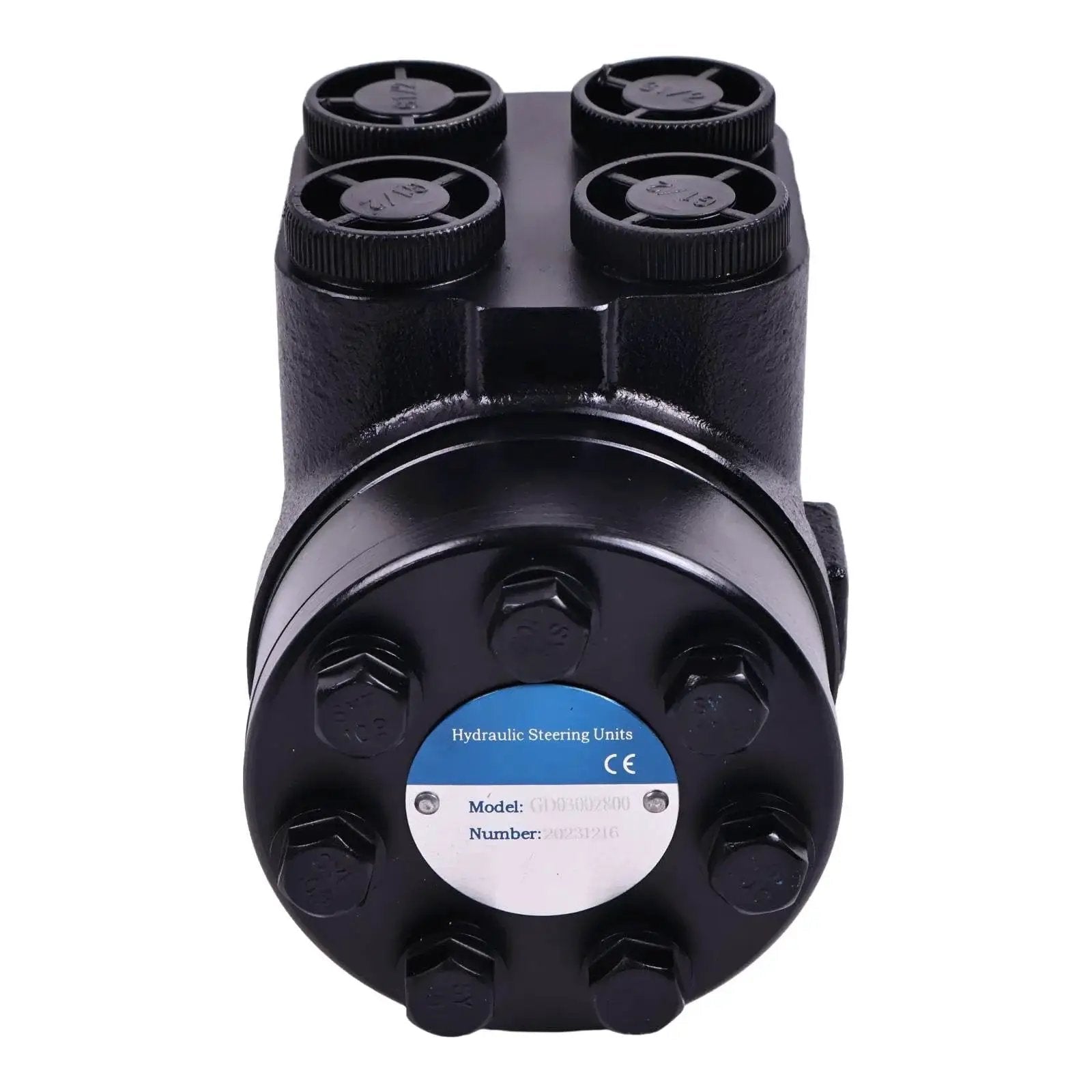 Front view of Hydraulic Steering Control Unit Orbitrol Valve 150N0043 160cc with G-1/2 BSP Fittings by HOLDWELL