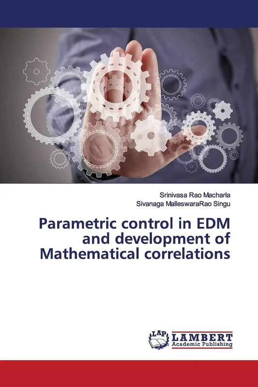 EDM Parametric Control and Mathematical Correlations book cover with gears graphic