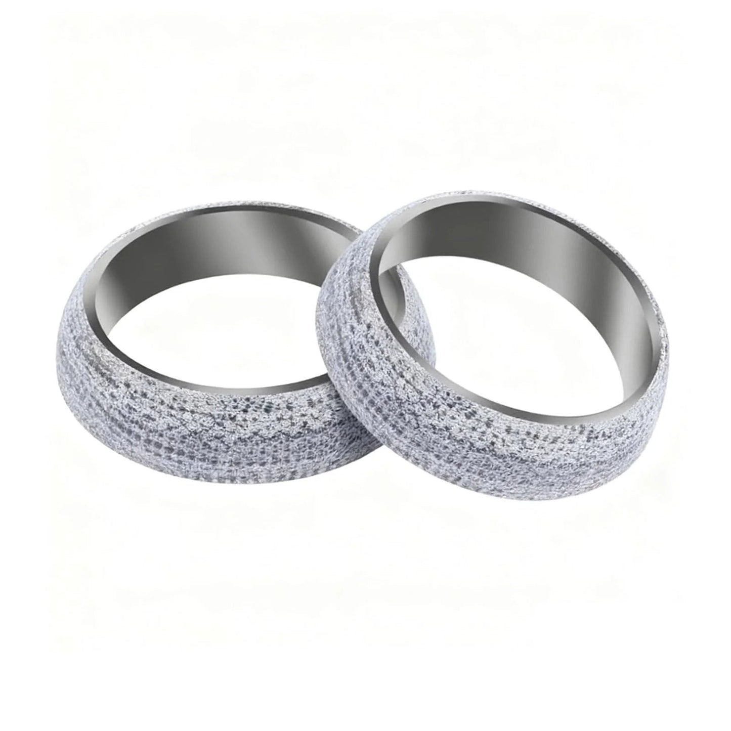 Two Pack Two And A Half Inch Exhaust Donut Gasket 65mm Outer 48mm Inner Seal Ring High Grade Graphite With Ceramic Lubricant Prevents Exhaust Leaks