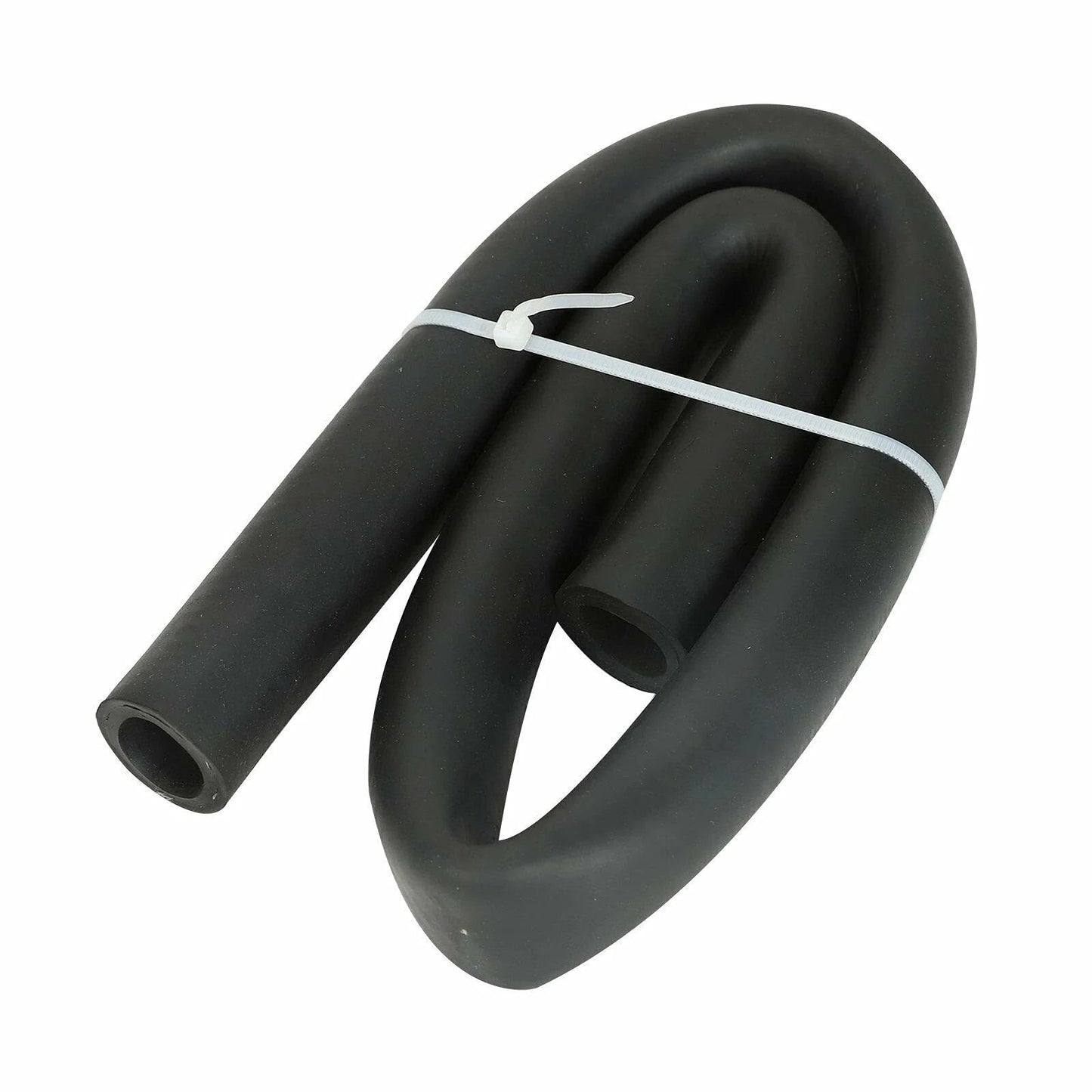 LS Swap Heater Hose Set With 90 Degree Molded Hoses, 5/8 Inch ID And 3/4 Inch ID, Each 4 Inch By 24 Inch, coiled black hose
