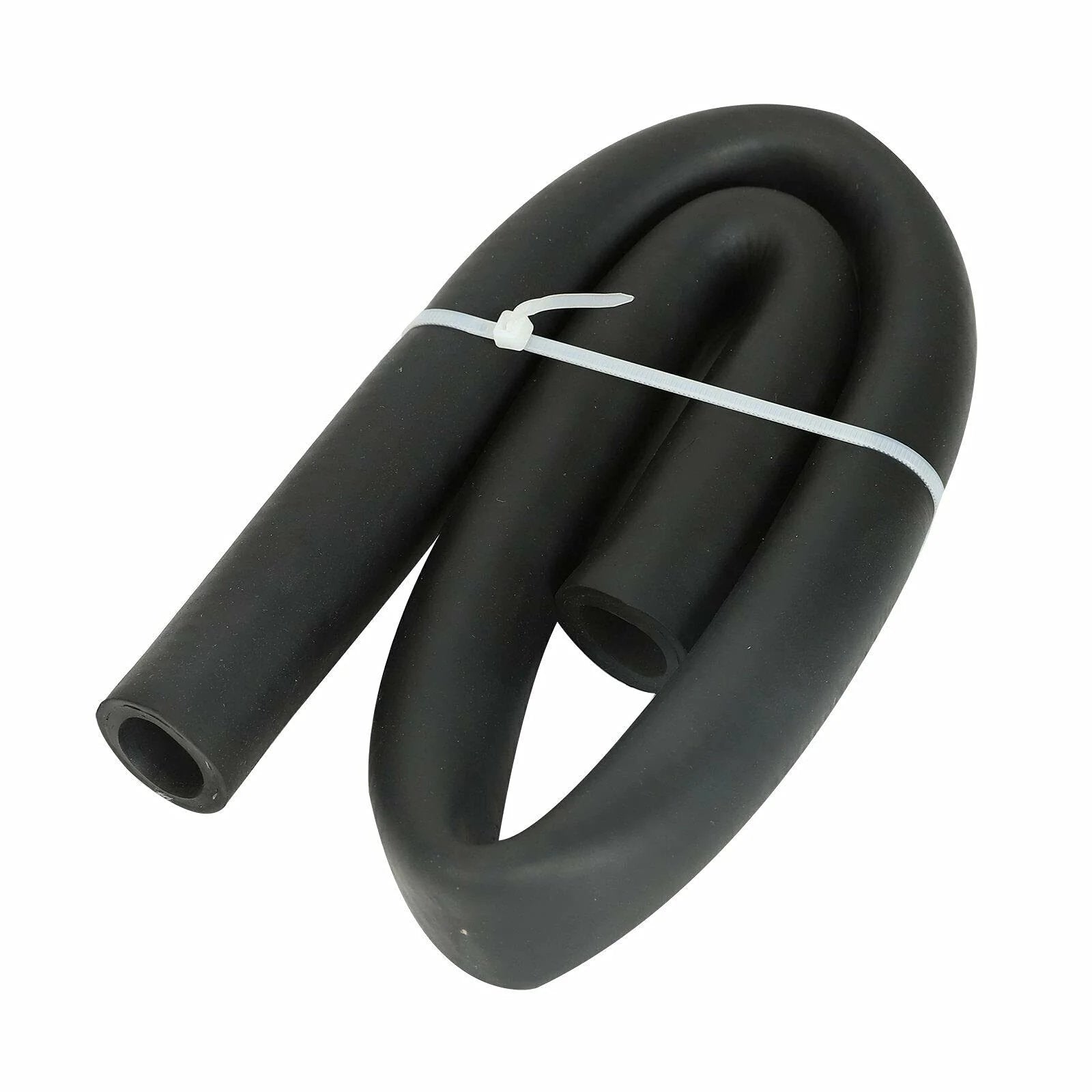 LS Swap Heater Hose Set With 90 Degree Molded Hoses, 5/8 Inch ID And 3/4 Inch ID, Each 4 Inch By 24 Inch, coiled black hose
