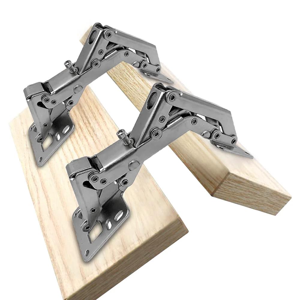 Frameless Cabinet Hinges With Hidden Hydraulic Soft Close And 130 To 170 Degree Adjustable Mount for Kitchen and Wardrobe