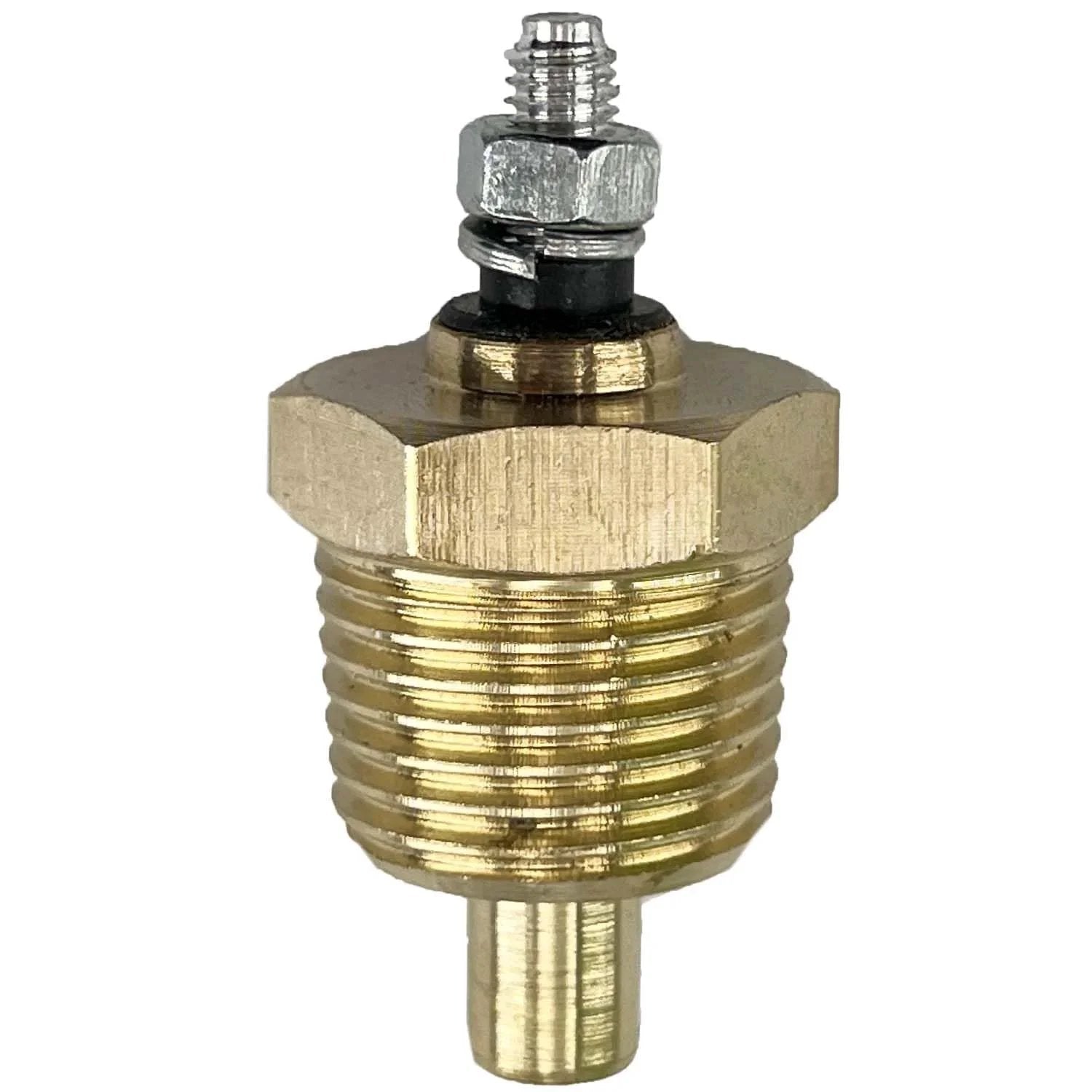 Front view of Engine Coolant Temperature Sensor ECT310 For Ford Tempo, Lynx, Mustang, Ranger and more, brass material