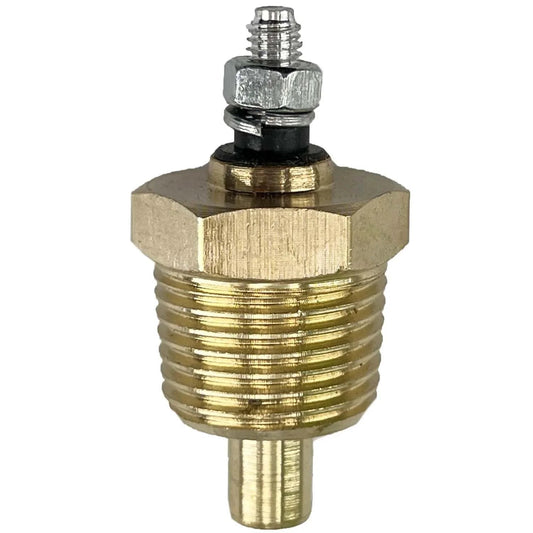 Front view of Engine Coolant Temperature Sensor ECT310 For Ford Tempo, Lynx, Mustang, Ranger and more, brass material
