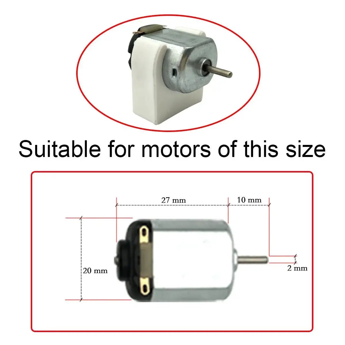 25Pcs 130 Size Mini Electric Motors Mounting Bracket Holders For 20mm DC Motors Ideal RC Car DIY Projects ABS White Mounts