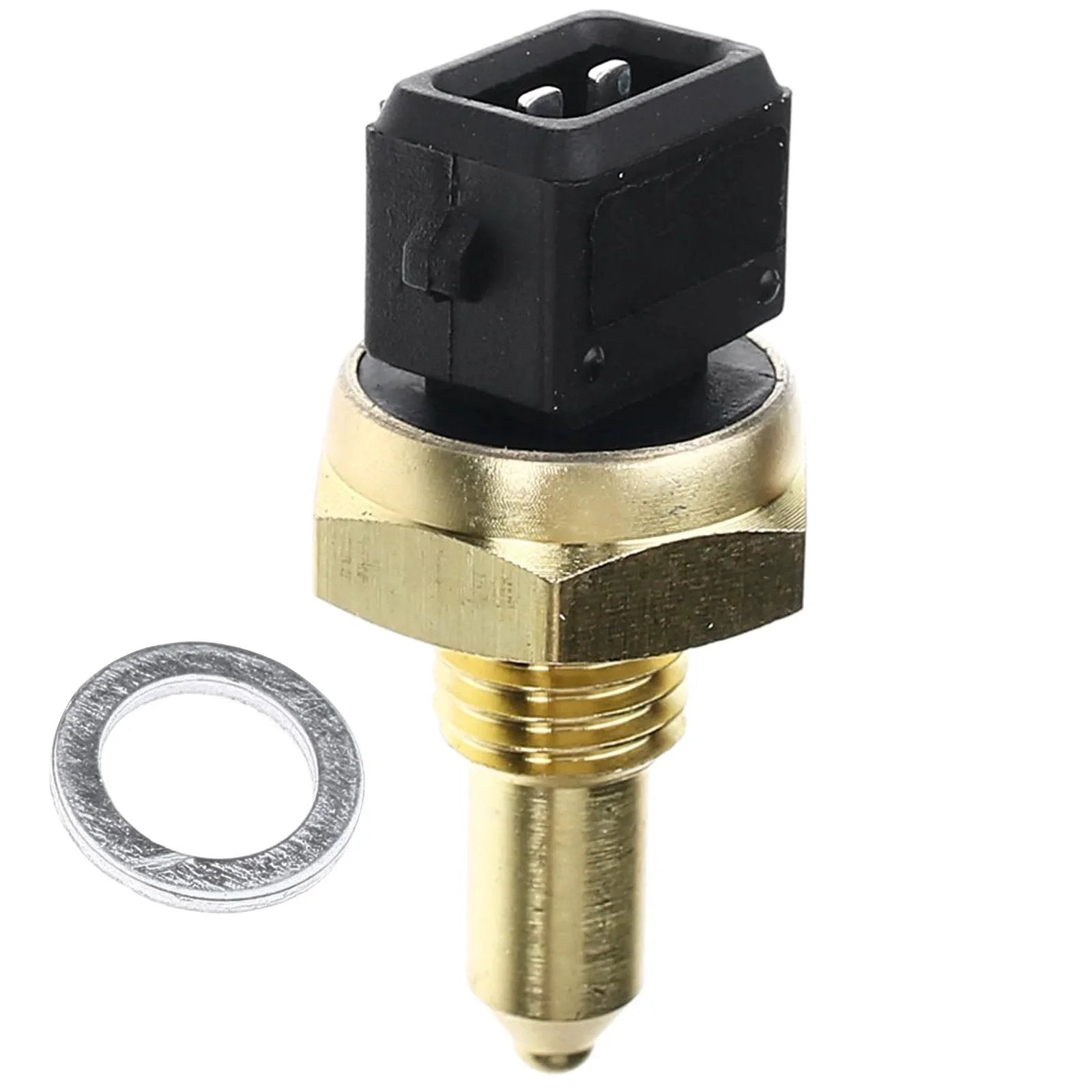 Premium Coolant Temperature Sensor Direct Fit For BMW 128i 135i 228i 320i 325i 328i 428i 435i 528i 535i 550i 640i 740i 750i 760Li X1 X3 X4 X5 X6 Z3 Z4 M5 M6 And Land Rover Freelander APremium brass sensor with connector