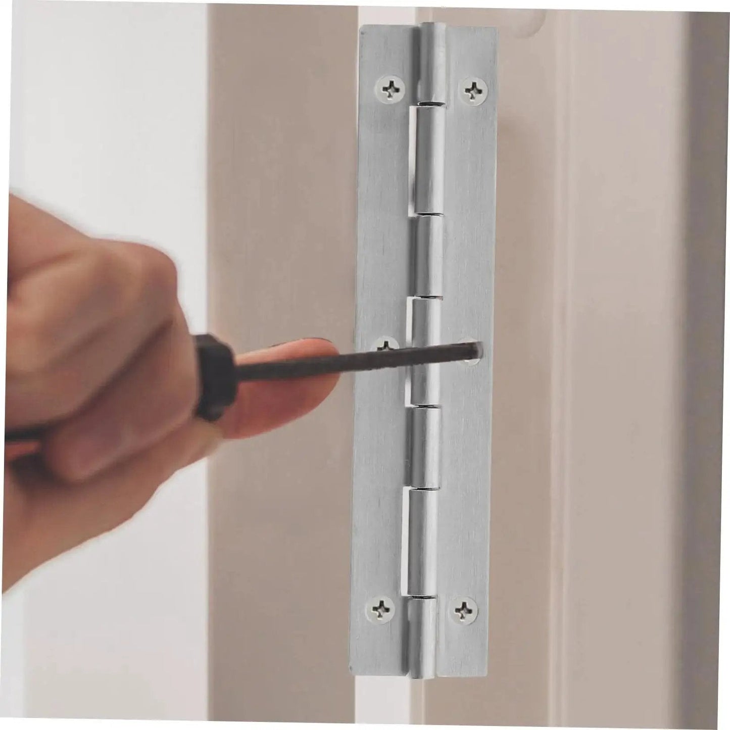 Stainless Steel Beefy Heavy Duty Piano Hinges Set Of 2 Continuous Hinge For Cabinets Doors And Boats 6 Inch Length Smooth Pivot High Load