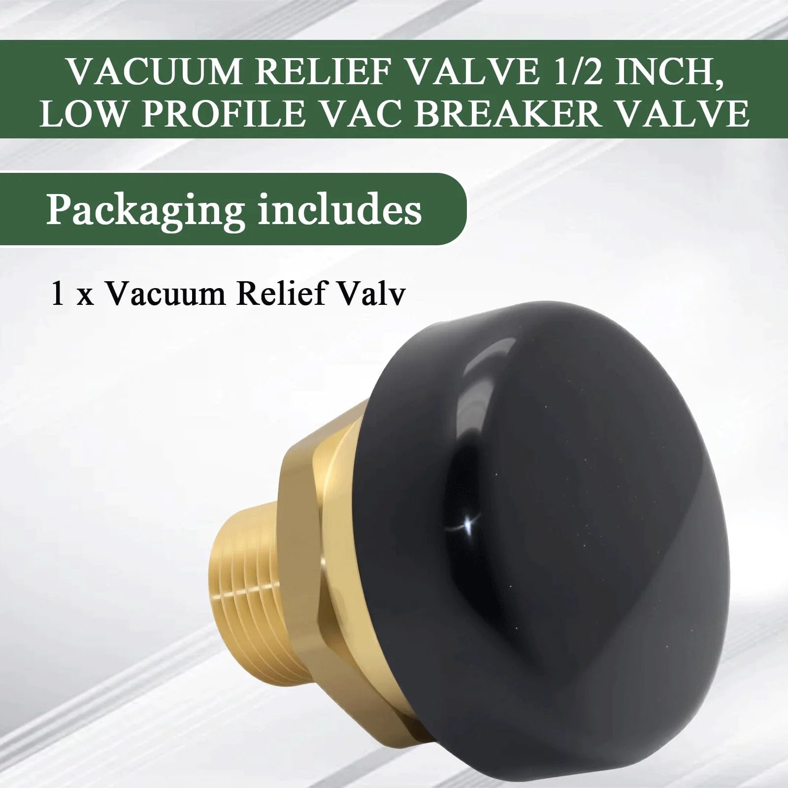 Low Profile Vacuum Relief Valve Half Inch Vac Breaker For Water Heaters And Tanks No Fuss Install Replacement For LFN36 M1