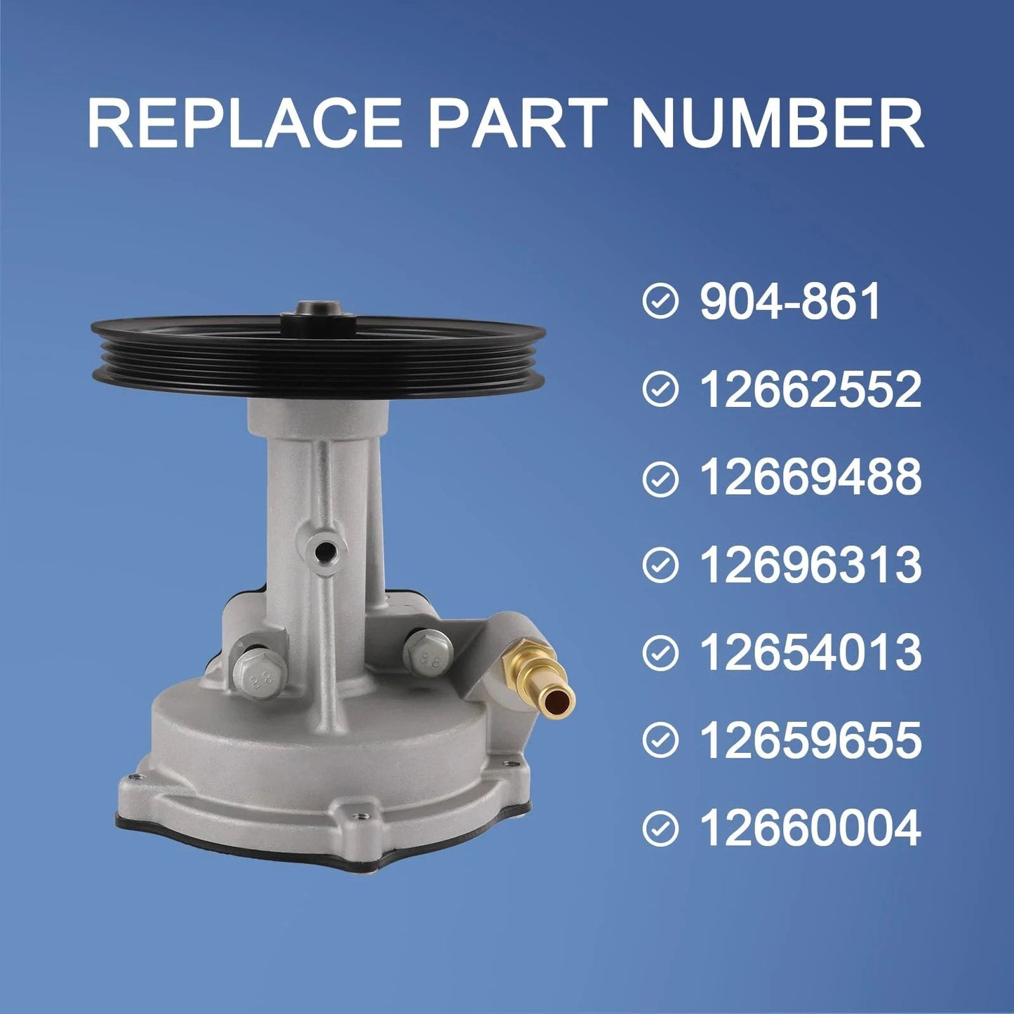 Vacuum Pump Compatible With Cadillac Escalade Suburban Silverado Tahoe Cheyenne GMC Sierra Yukon 2015 2019 part numbers