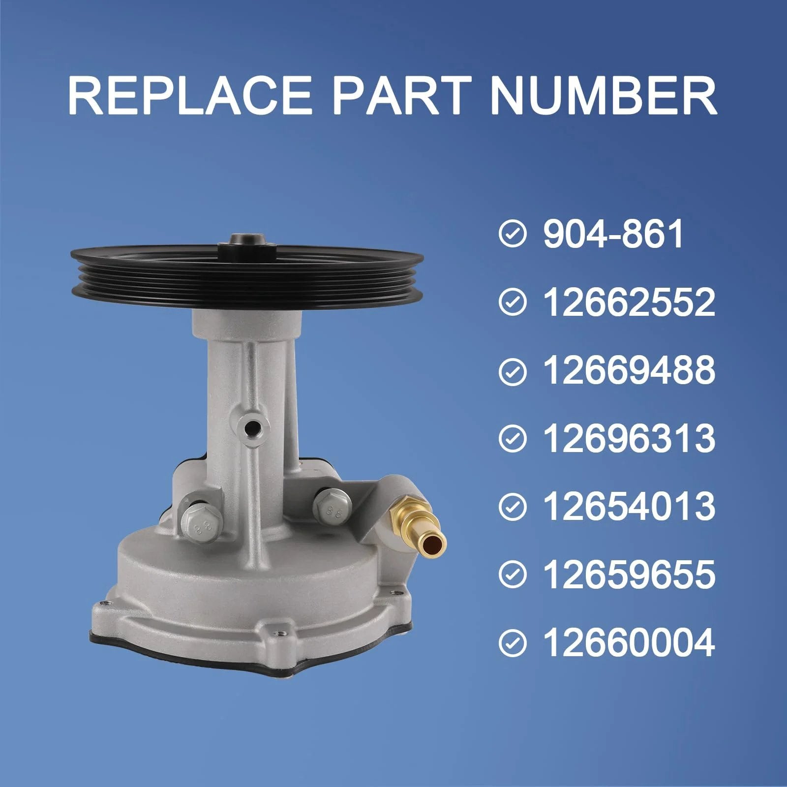 Vacuum Pump Compatible With Cadillac Escalade Suburban Silverado Tahoe Cheyenne GMC Sierra Yukon 2015 2019 part numbers