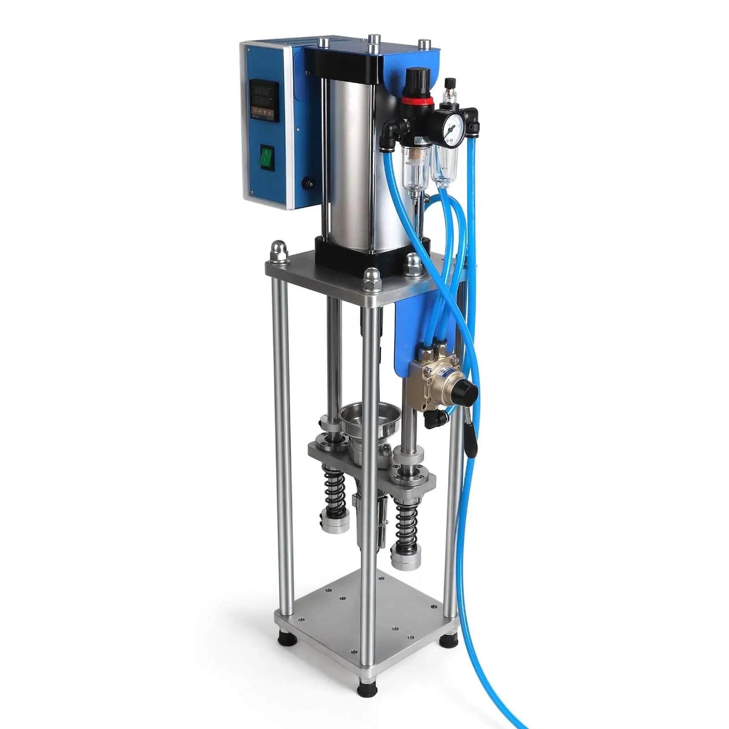 Vertical Injection Molding Machine Semi Automatic Pneumatic Plastic Extruder 0-15g Per Shot, 110V with hand load mold system